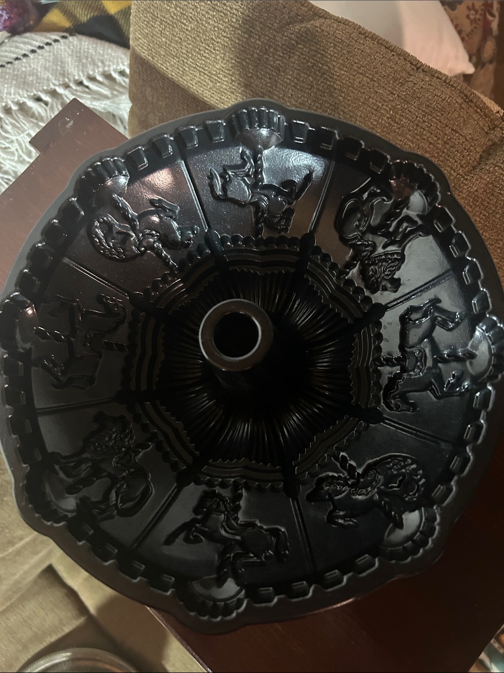 Nordic Ware Black Metallic Carousel Bundt Pan – Decorative Cast Cake Mold - Picture 8 of 8